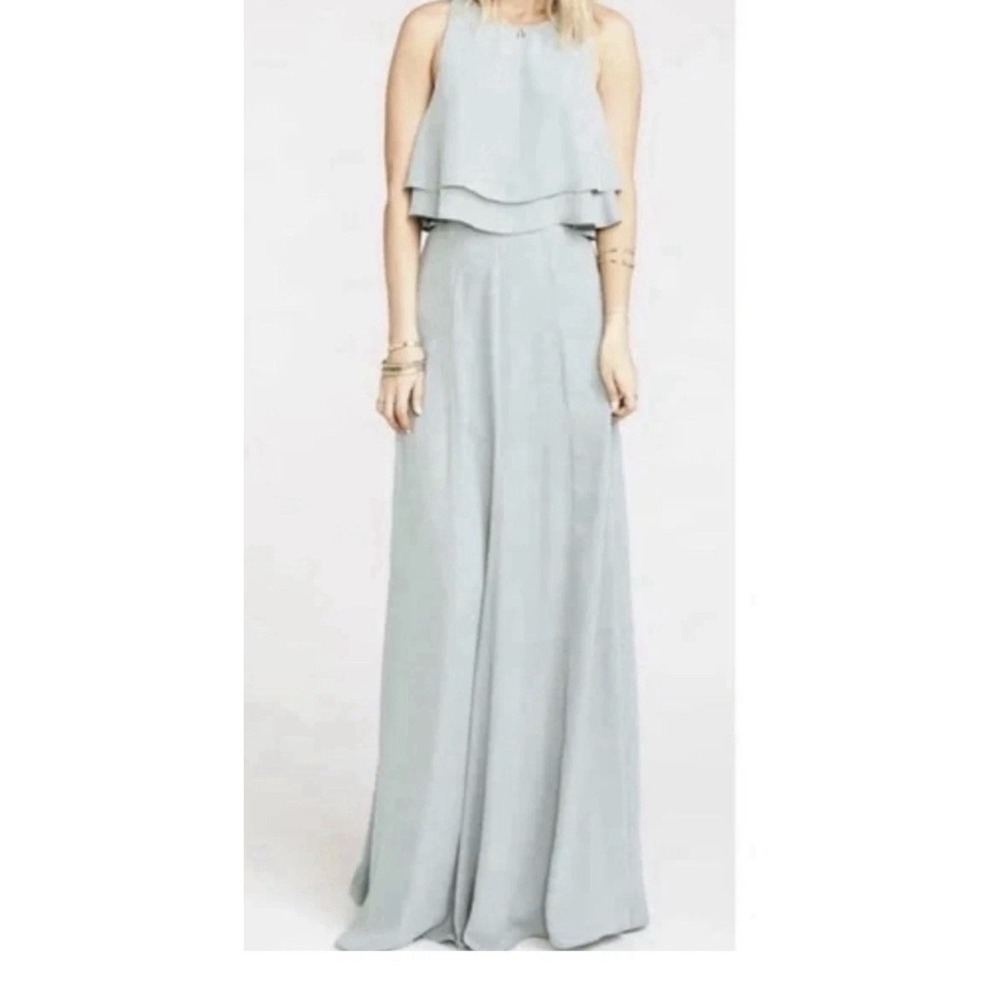 Show Me Your Mumu Bridal Set King Crop Top Princess Ariel Maxi Skirt‎ SzM Green